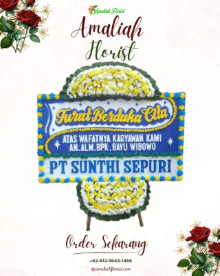 Papan Bunga Duka di Jurangmangu Timur