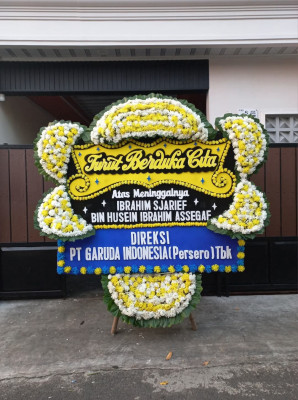 Papan Bunga Duka di Jurangmangu Timur
